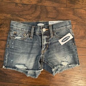 Little girls denim shorts from Old Navy